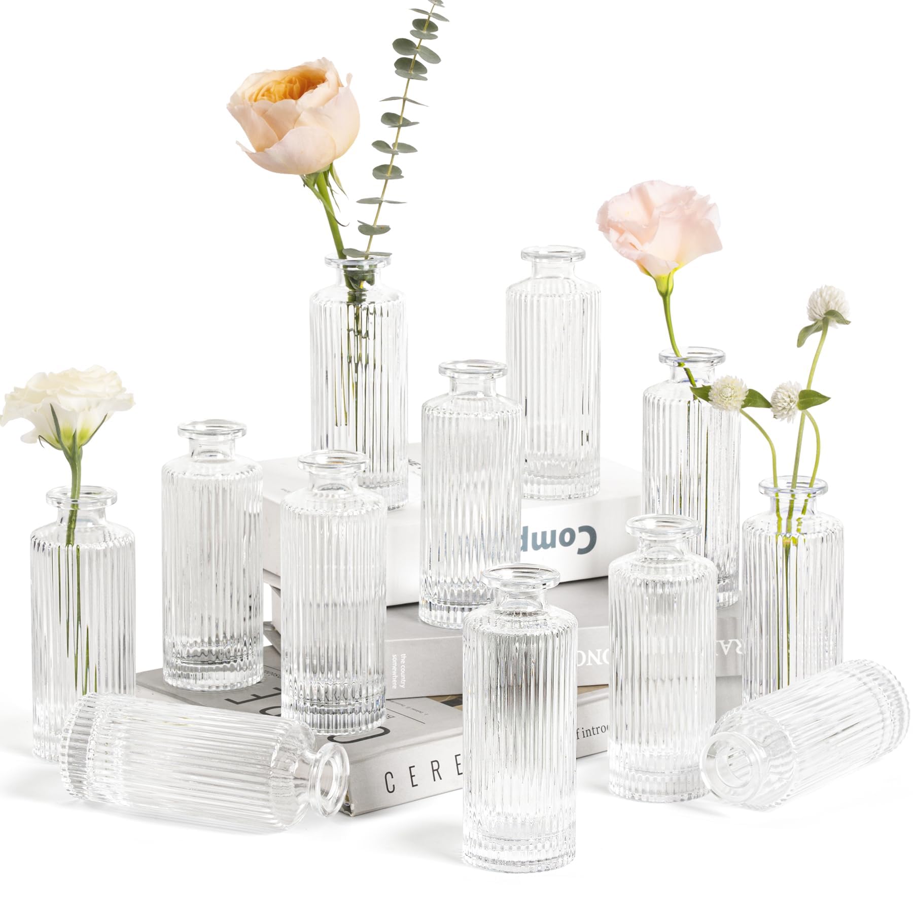 Vintage Glass Flower Vase — 2"