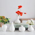 Boho Black Vase — Set of 12 — E-small White Vase Set of 5