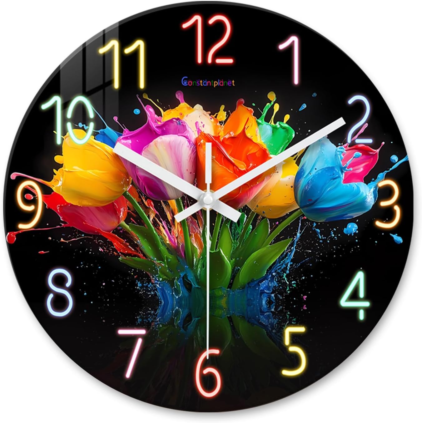 Battery Operated Pink Wall Clock — 16" — 14 Inch