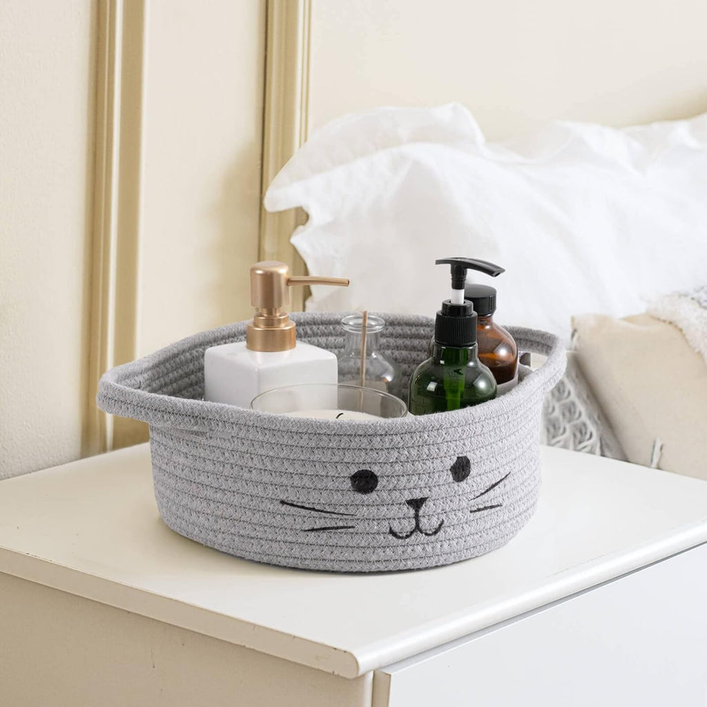 Boho Beige Storage Basket — 9.8" - View 7