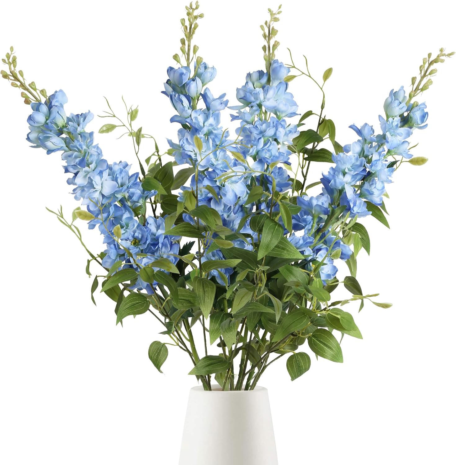 Beige Artificial Flowers — 29.5" — Blue