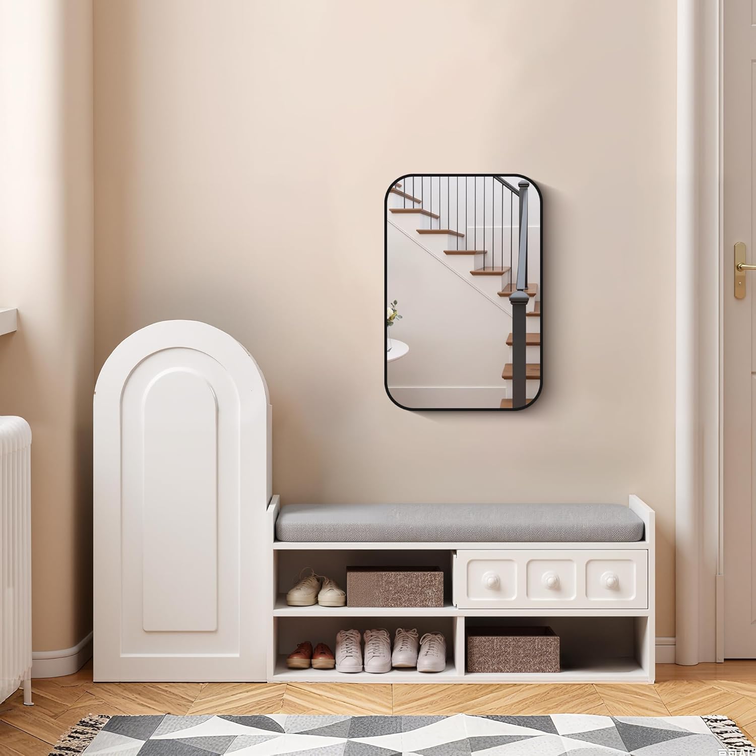 Black Wall Mirror — 24" - View 3