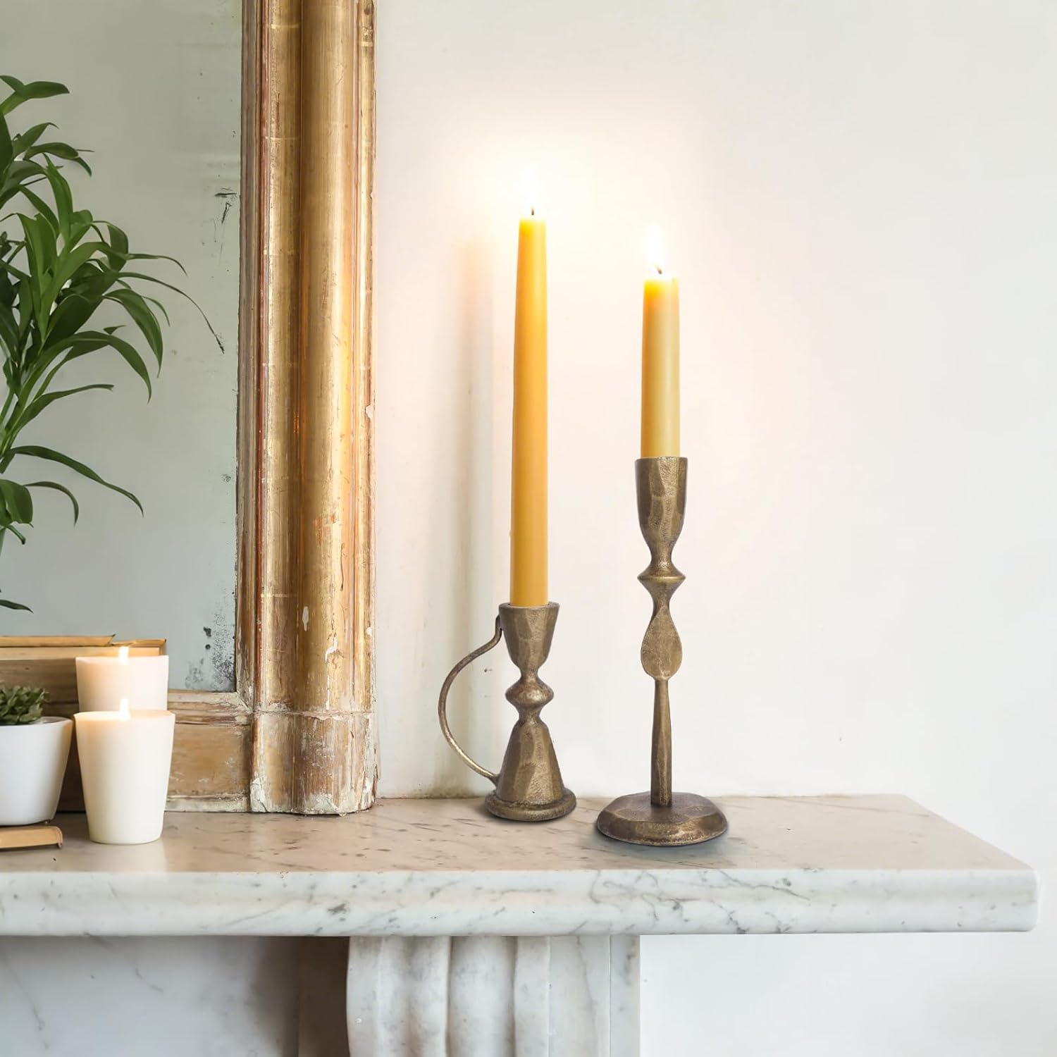 Vintage Luxe Metal Candle — Set of 2 - View 4