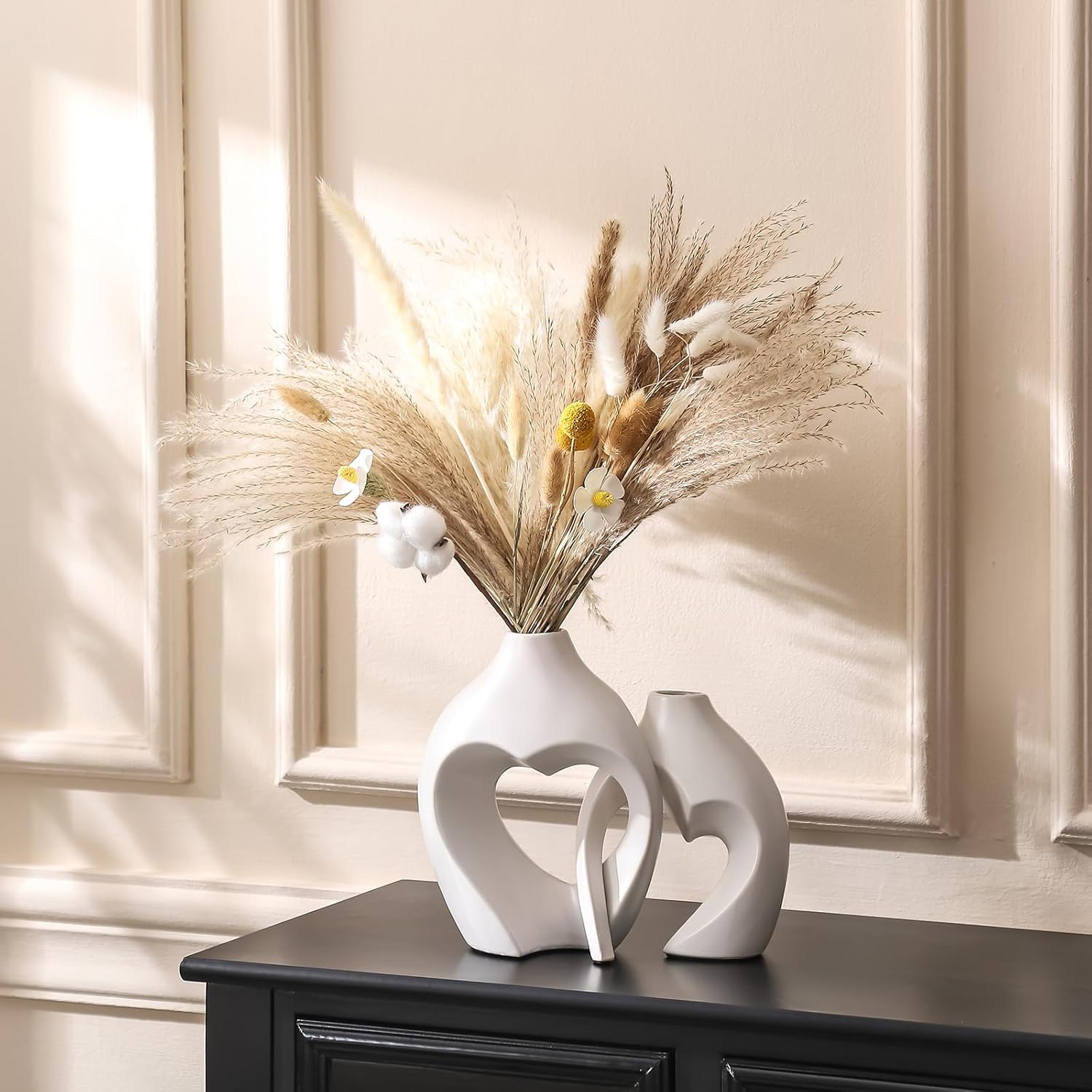 Modern Ceramic Decorative Vase — Set of 2 - View 5