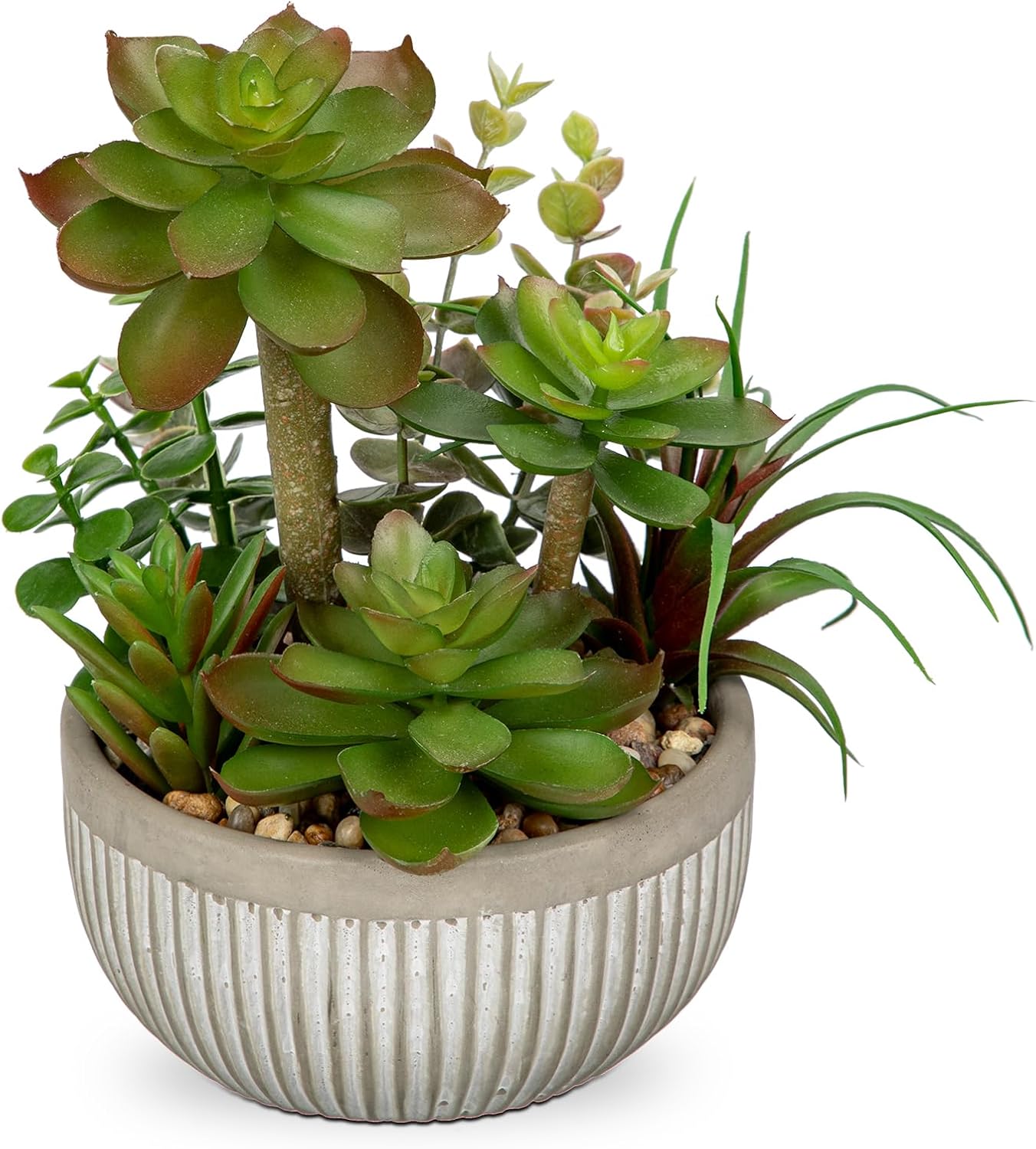 Blue Faux Plant — Grey#01