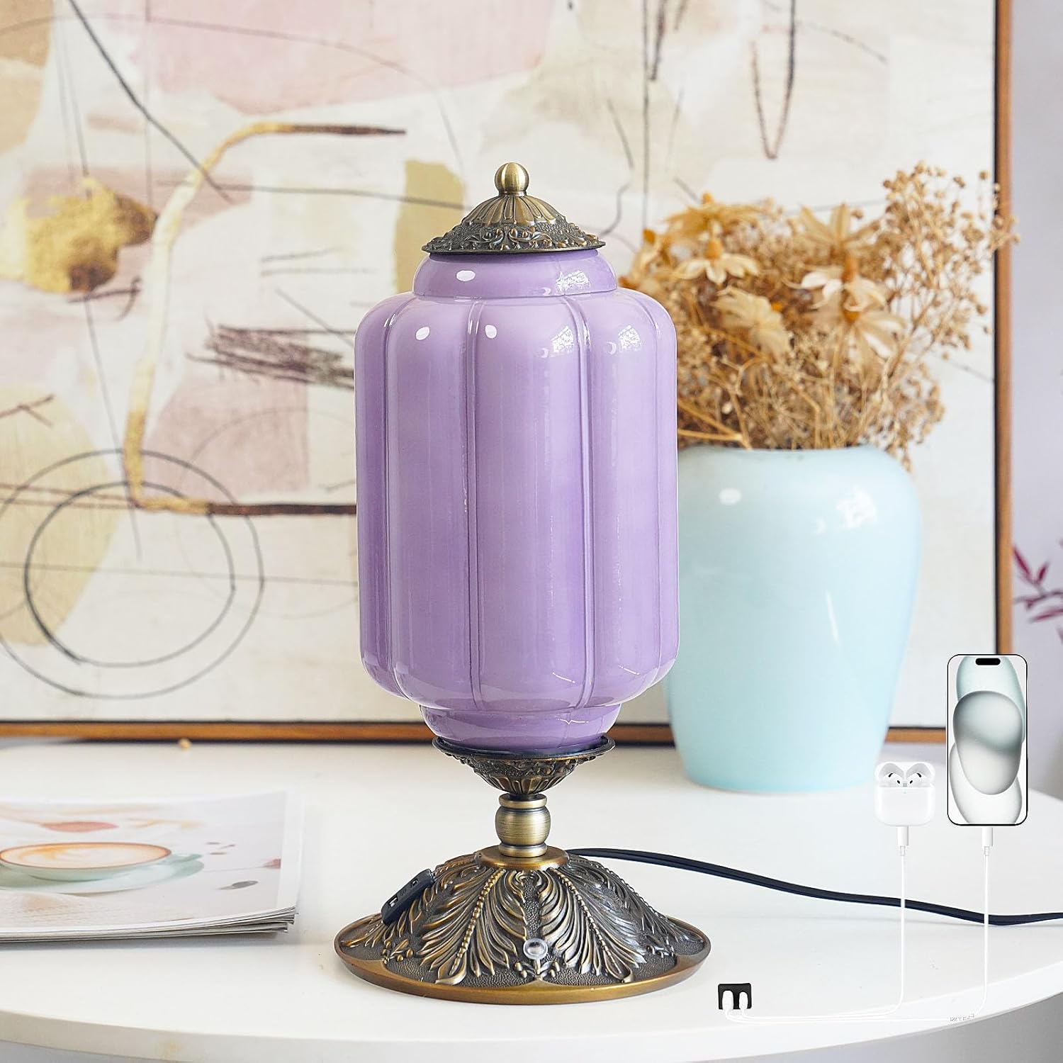 Dimmable Green Desk Lamp — Purple;