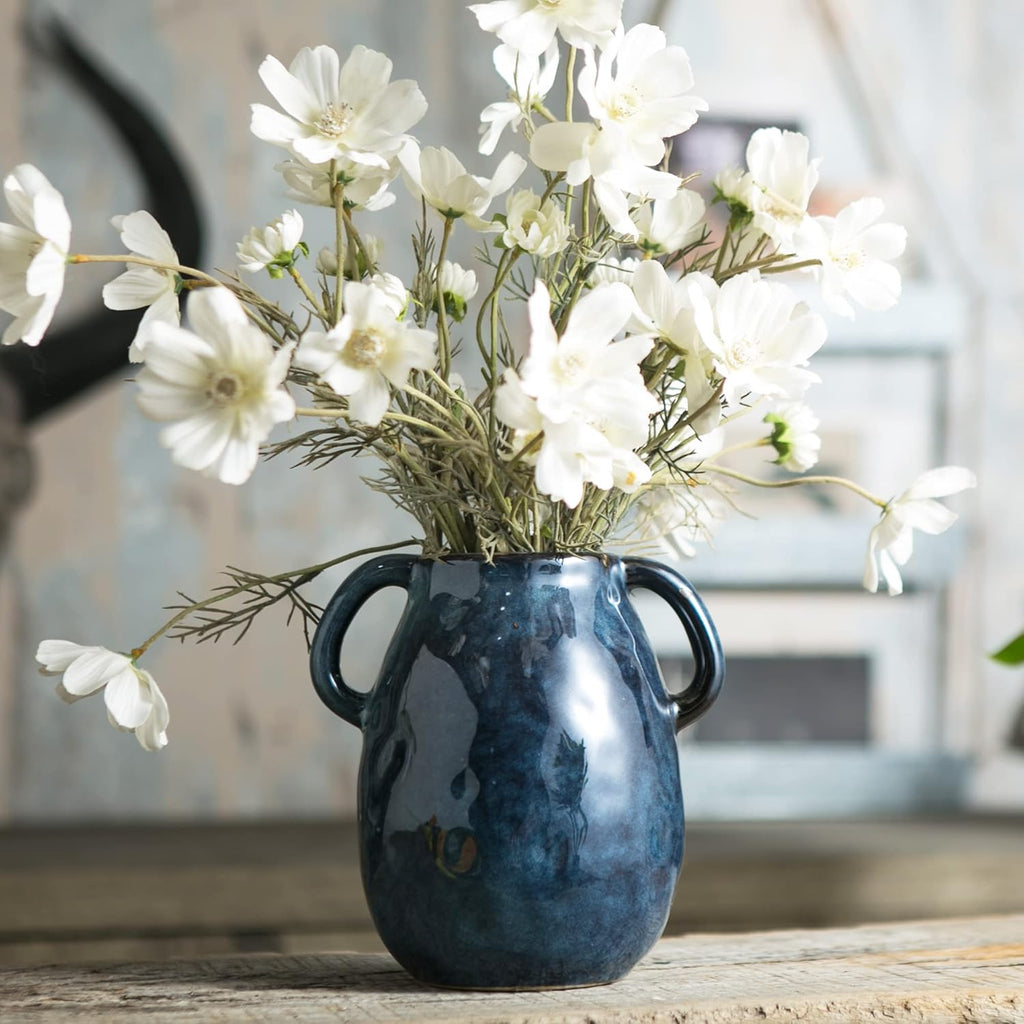 Farmhouse Black Flower Vase — 7" - View 4