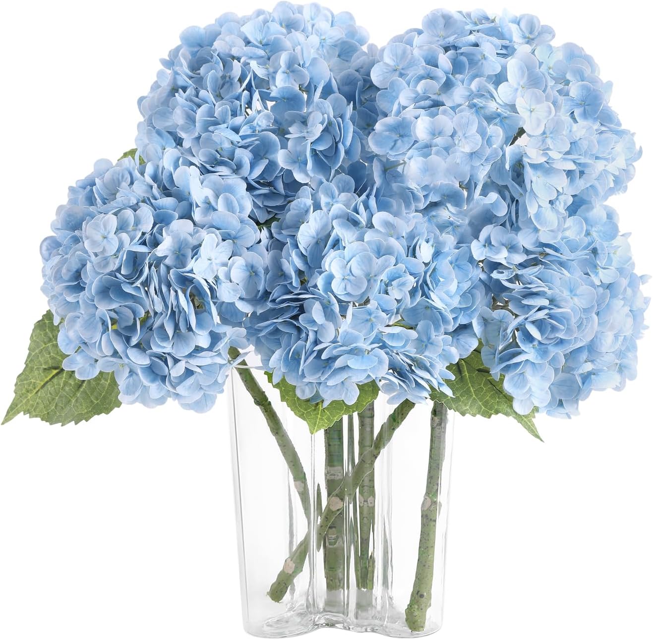 Blue Artificial Flowers — 22" — Baby Blue
