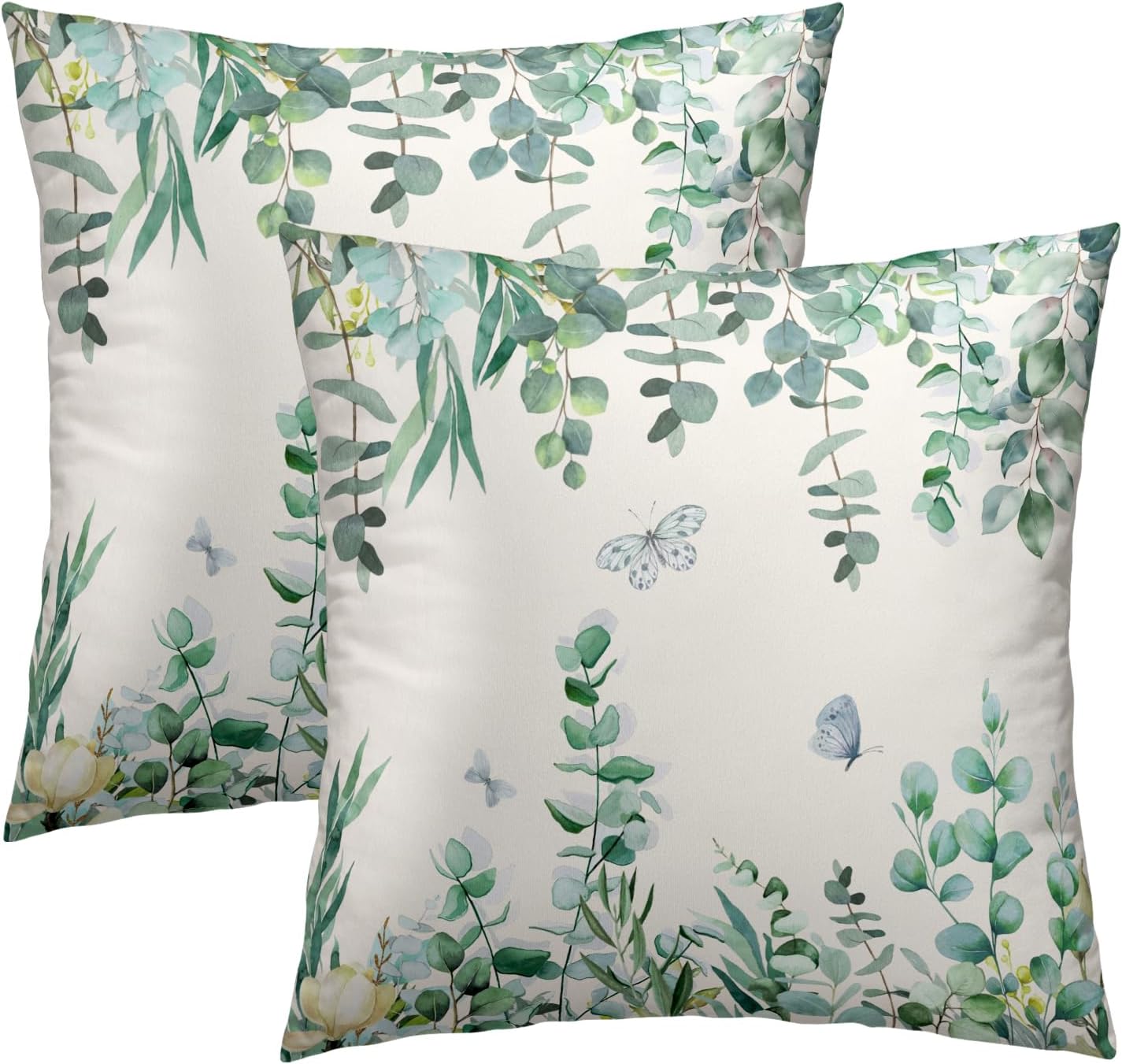 Boho Black Throw Pillow Cover — 16" — 20" x 20" (Pack of 2)