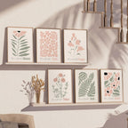 Unframed Boho Beige Wall Art Print — 16" - View 6