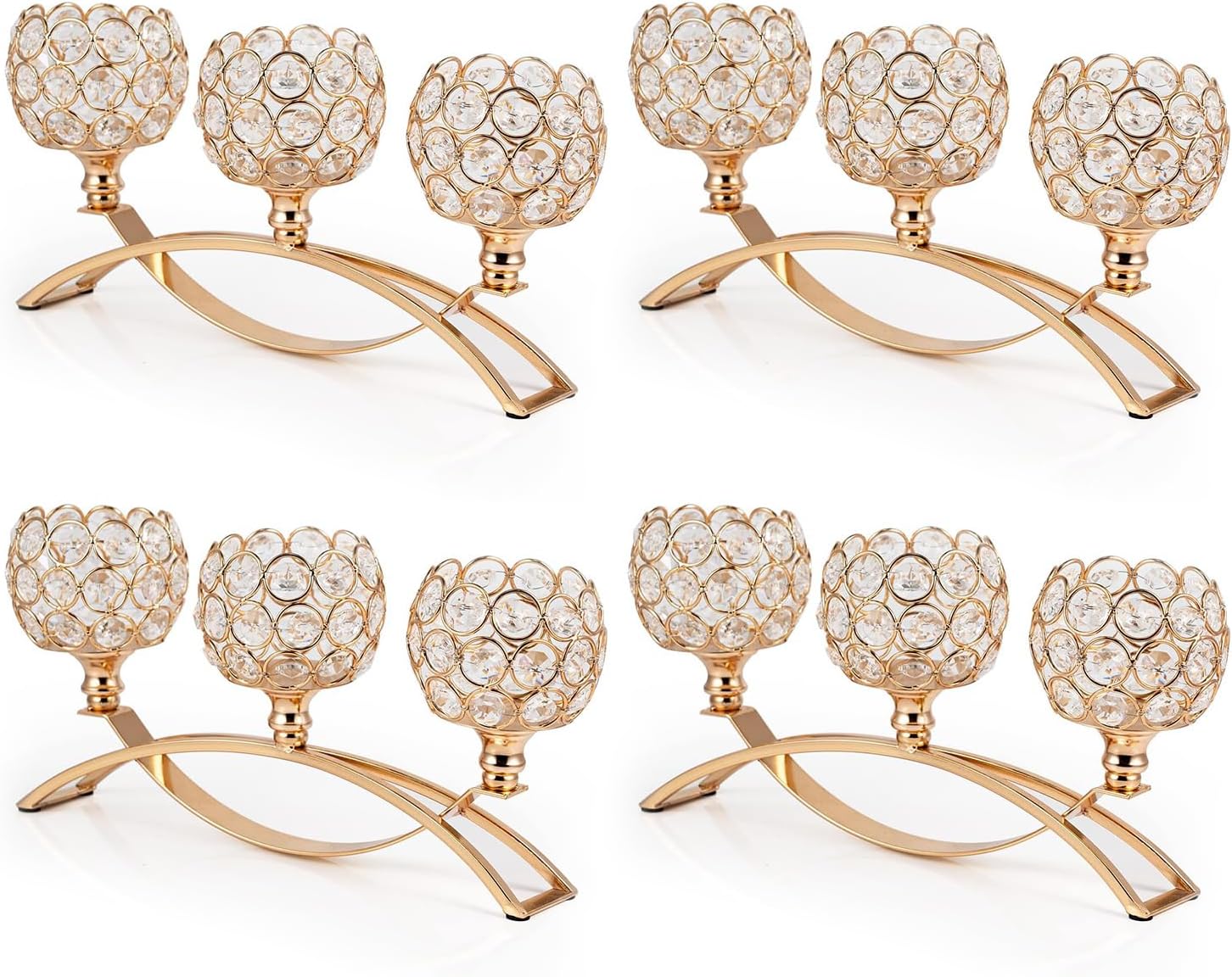 Luxe Gold Candle — 5.5" — 4 Pieces 5.5" tall