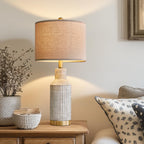 Farmhouse Black Bedside Lamp — 25"