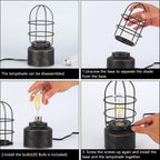 Dimmable Farmhouse Metal Bedside Lamp - View 6