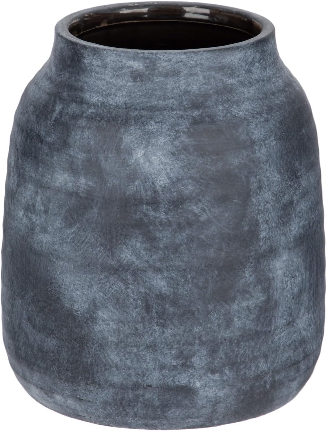 Vintage Farmhouse Brown Vase — 6" — Lightslategray