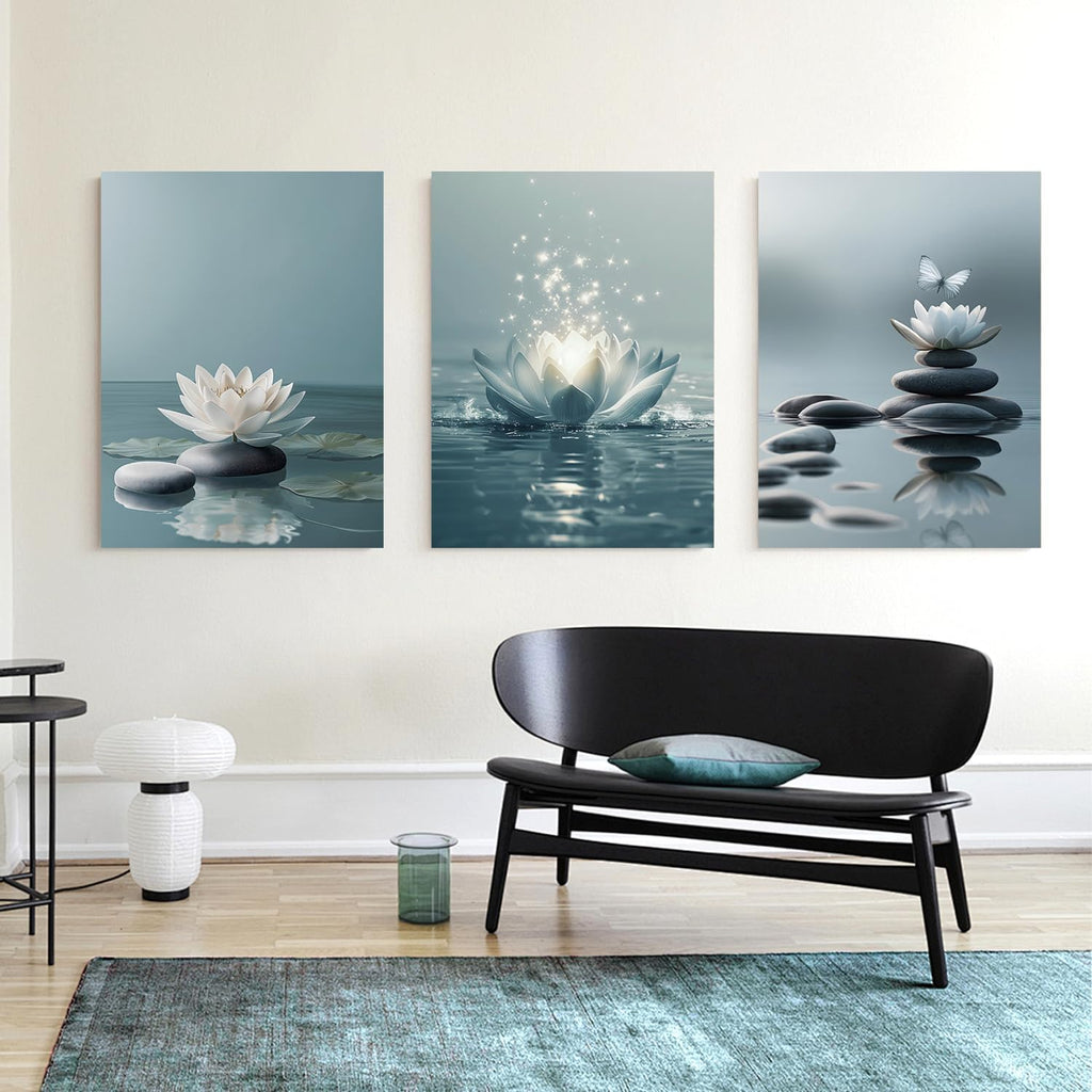 Framed Modern Black Canvas Wall Art — 16" - View 8