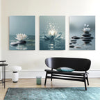 Framed Modern Black Canvas Wall Art — 16" - View 8