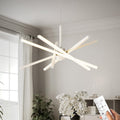 Dimmable Luxe Black Chandelier — 5" — 5-Lights White