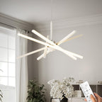 Dimmable Luxe Black Chandelier — 5" — 5-Lights White