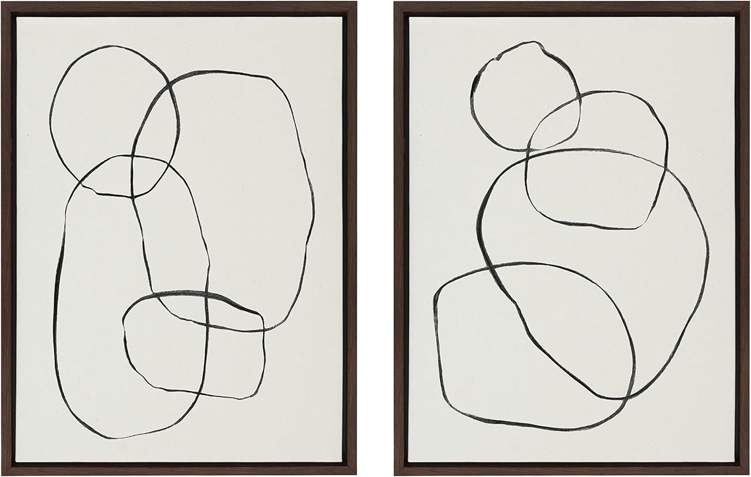 Linen Modern Beige Canvas Wall Art — 18x24 — 24"L x 18"W