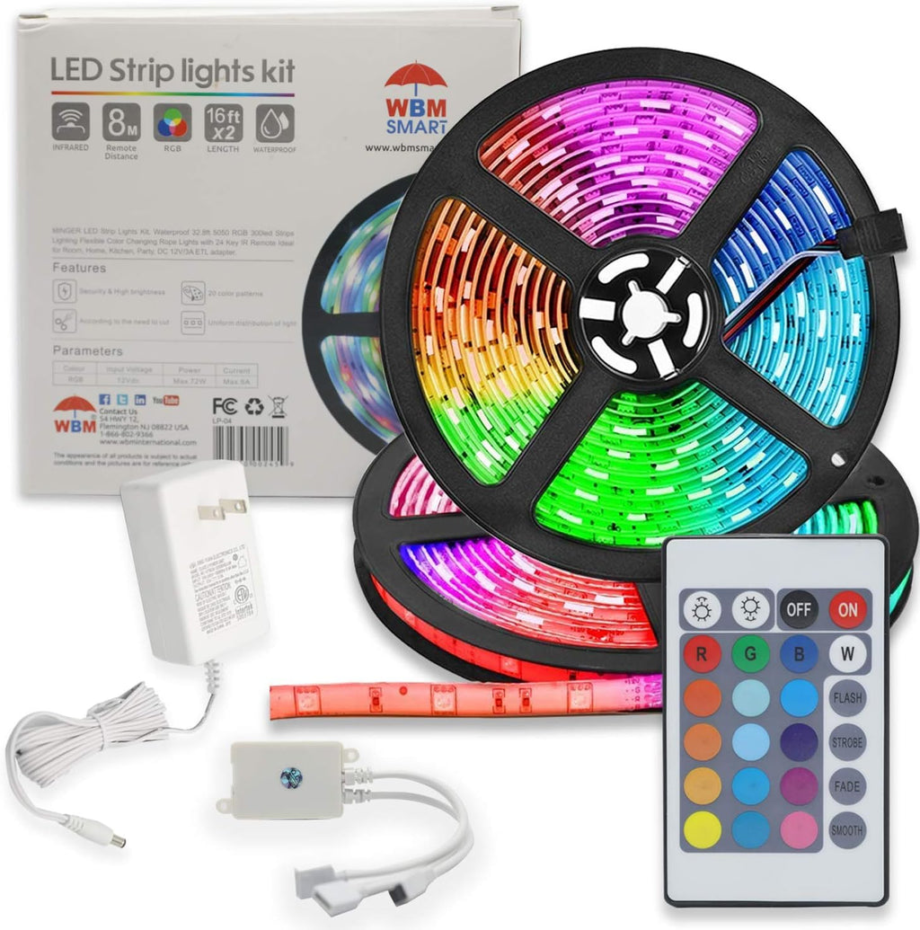 Smart Metal LED Strip Lights — 32 Foot (Pack of 1)