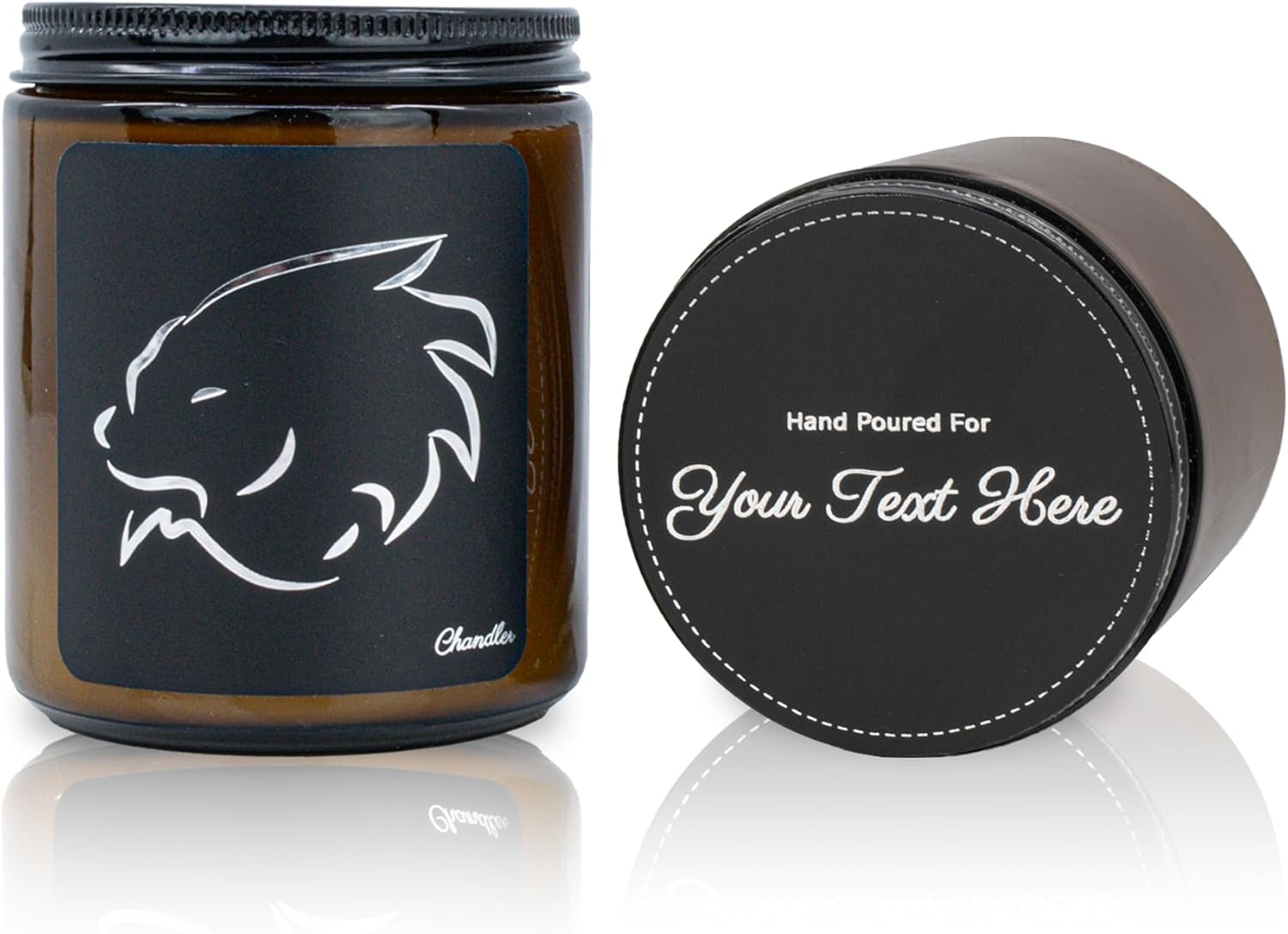 Scented Blue Soy Candle — Leo