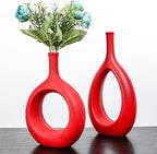 Modern Ceramic Decorative Vase — Set of 2 - View 8