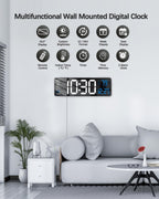 Modern Blue Wall Clock — 16" - View 4