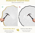 Luxe Black Round Mirror — 24" - View 7