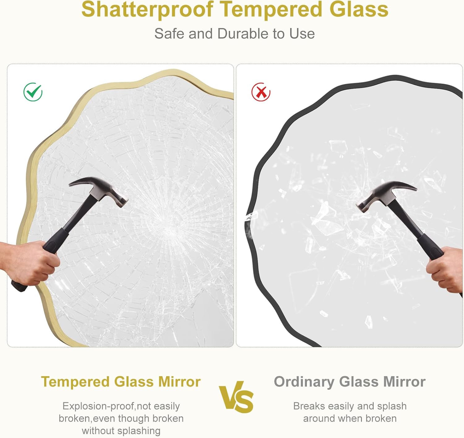 Luxe Black Round Mirror — 24" - View 7