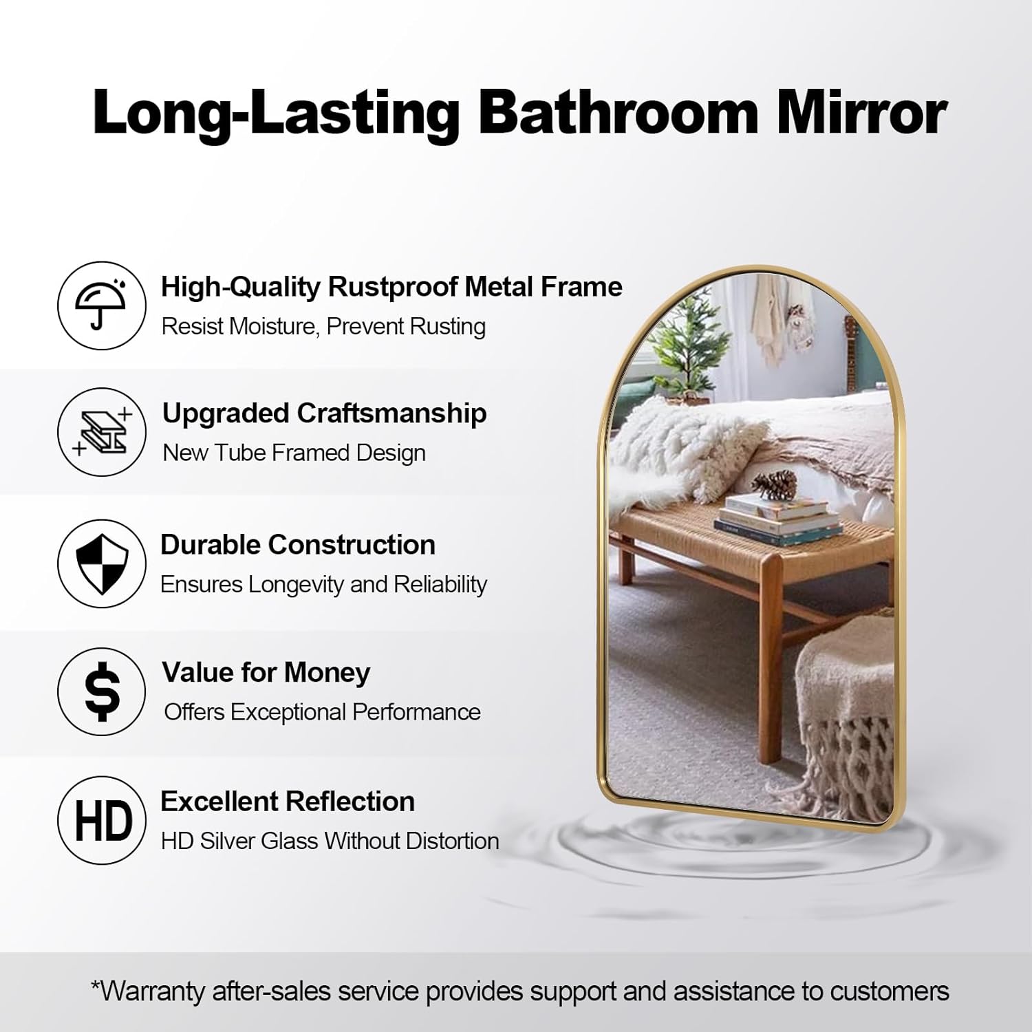 Luxe Gold Mirror — 26" - View 5