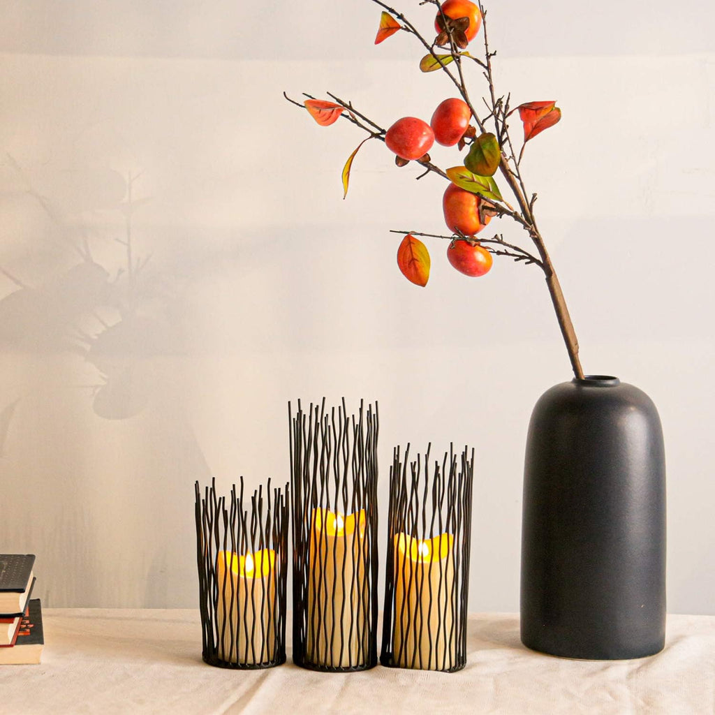 Modern Black Candle — Set of 3 - View 5