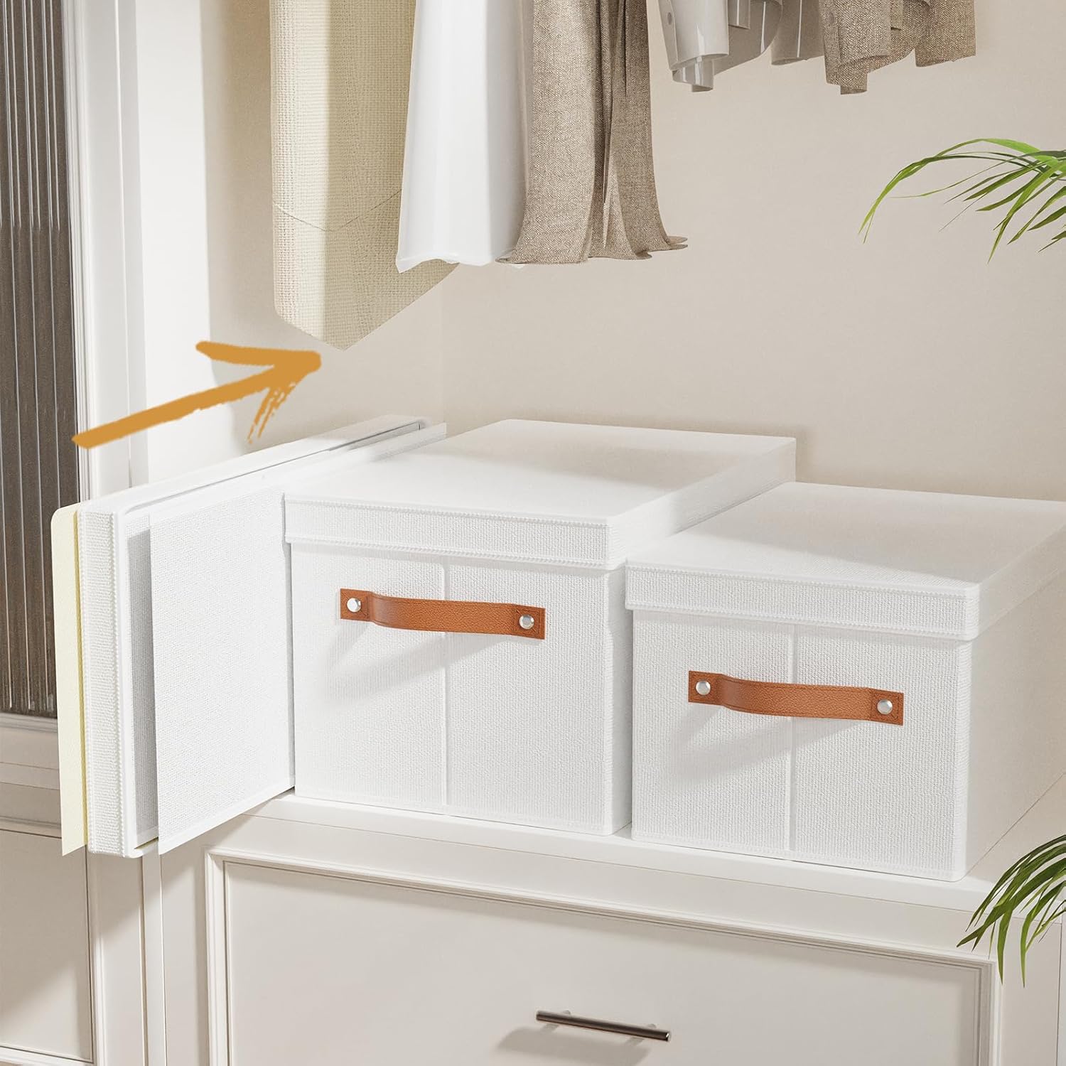 Beige Storage Bin — 13" - View 6