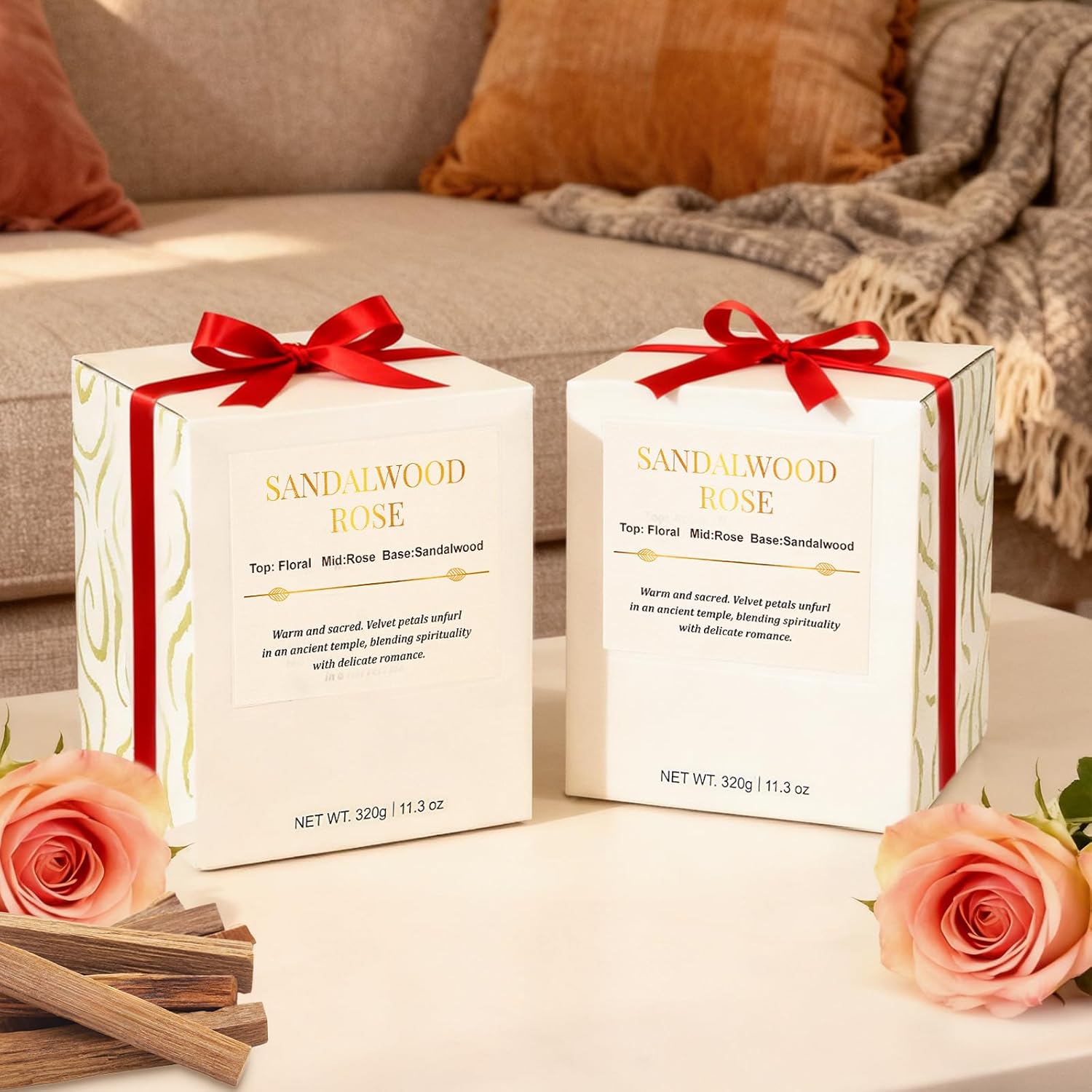 Soy Wax Beige Scented Candle - View 4