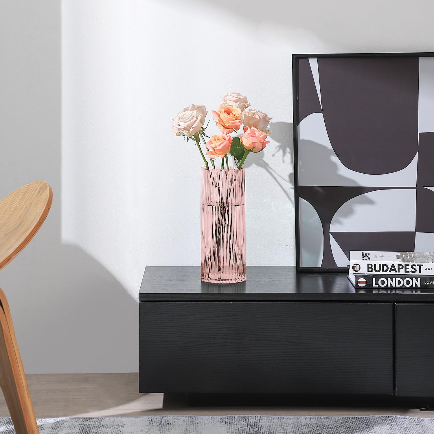 Black Flower Vase — 10" - View 6