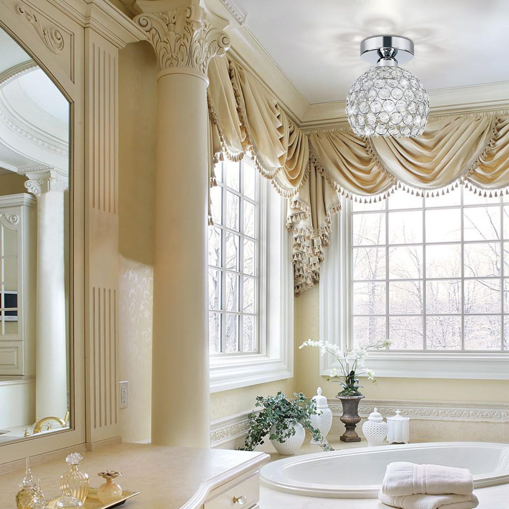 Luxe Black Chandelier — 7.7" - View 2