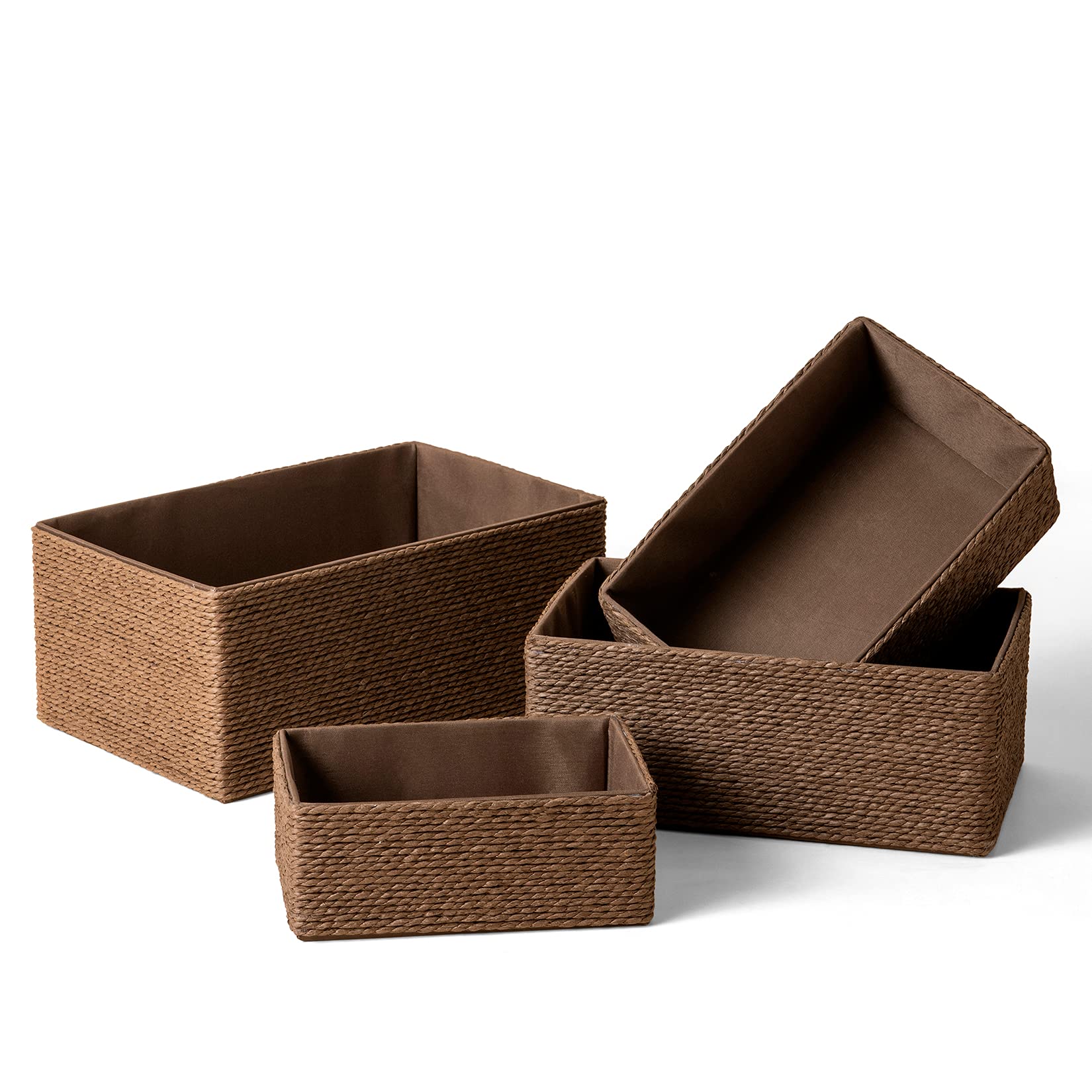 Boho Beige Storage Basket — Set of 4