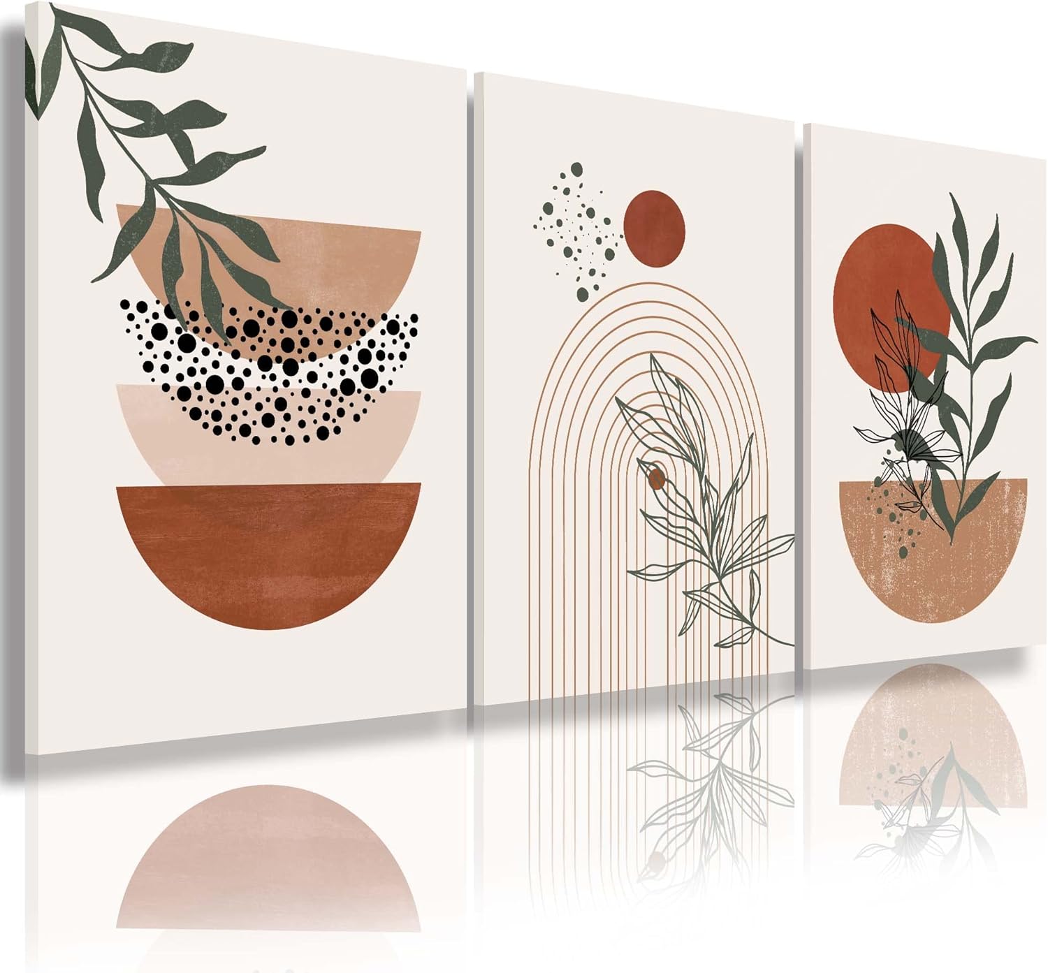 Boho Green Framed Wall Art — 16" — Boho Prints-1