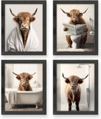 Framed Farmhouse Black Wall Art — 8" — Brown