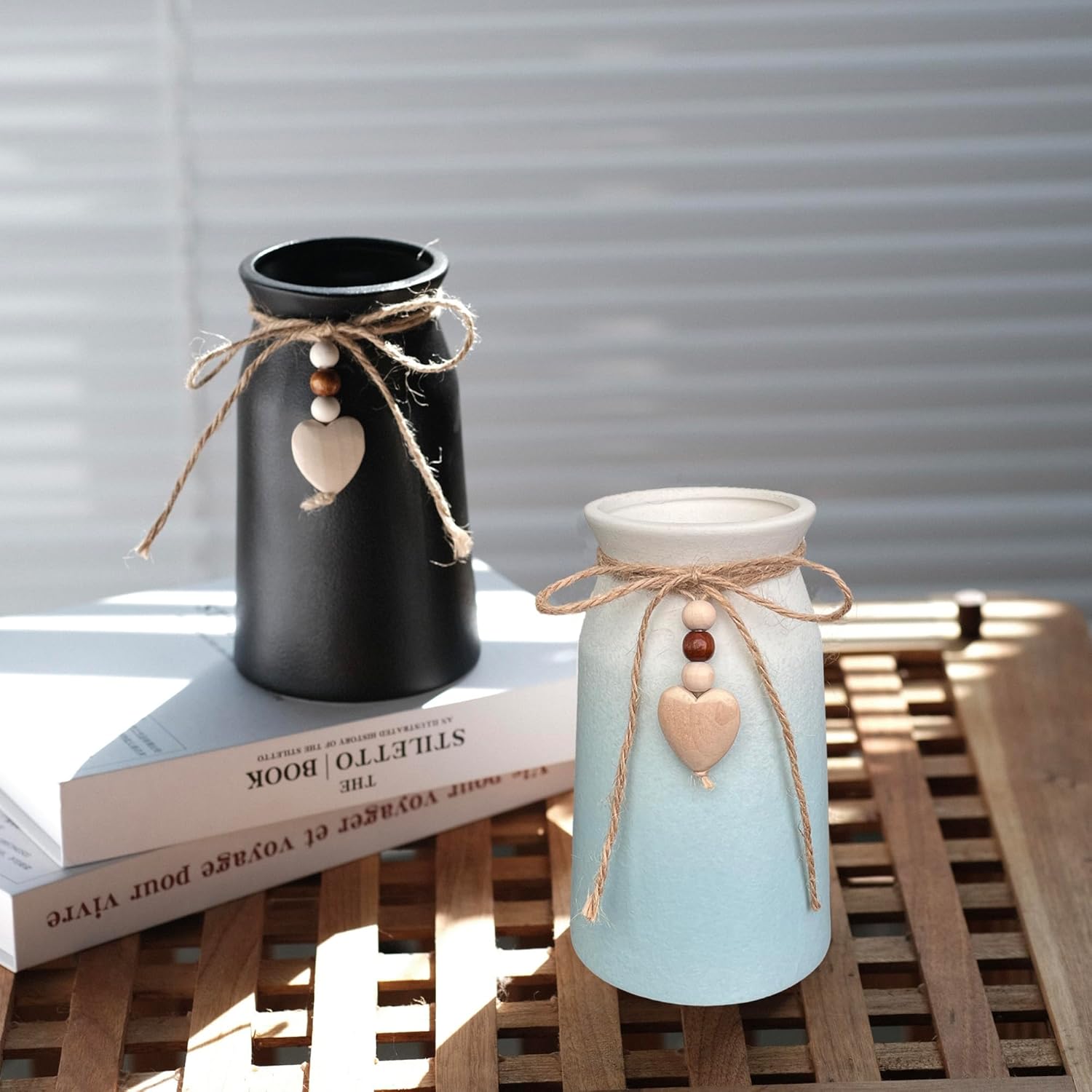 Boho Black Flower Vase - View 2