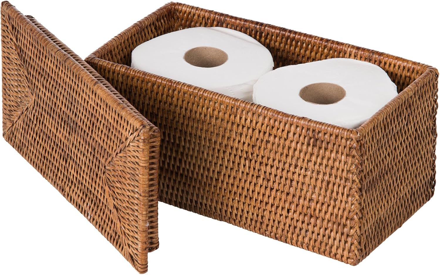 Rectangular Boho Brown Basket - View 2