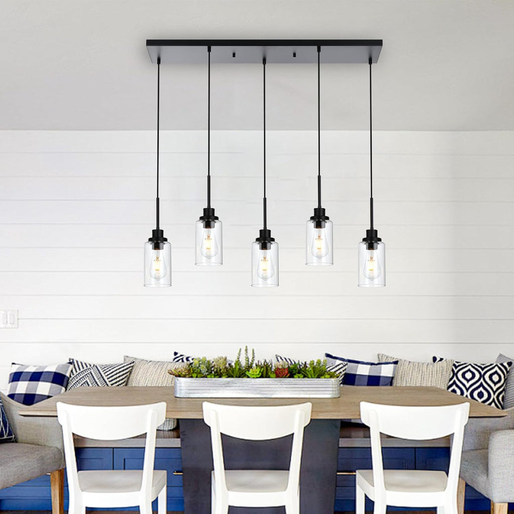 Black Chandelier — 5-Light - View 6