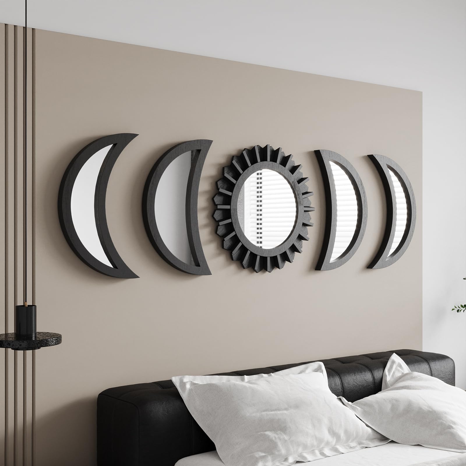 Boho Black Wall Mirror