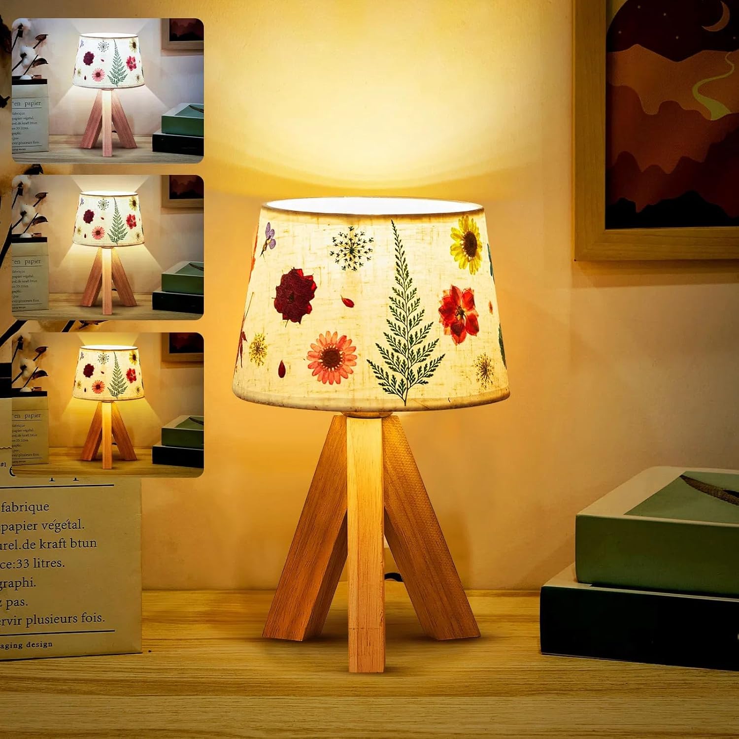 Vintage Boho Metal Table Lamp — Trapezoid