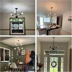 Adjustable Modern Black Chandelier - View 5