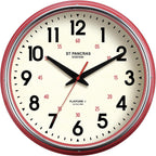 Vintage Mid-Century Beige Wall Clock — 12.4" - View 2