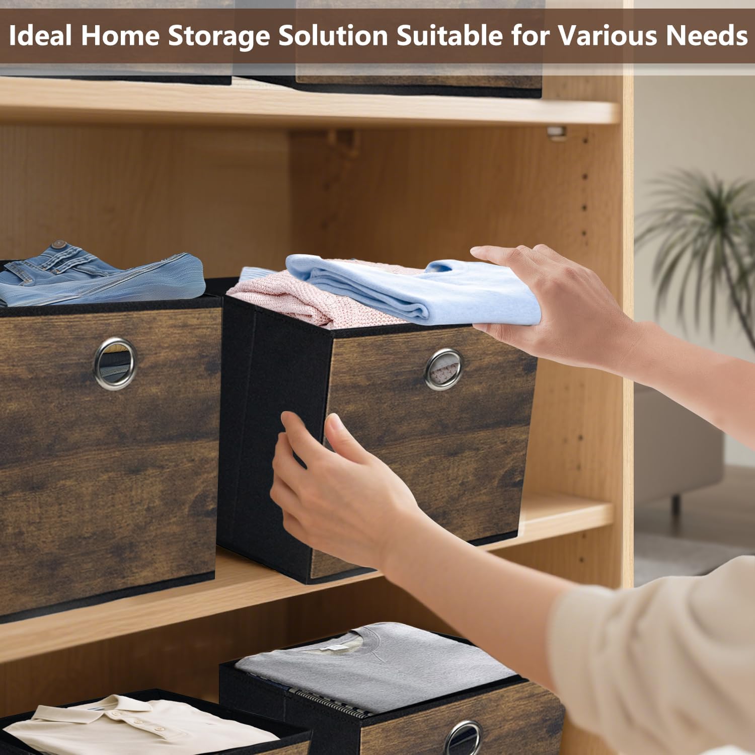 Wood Storage Bin — 6" - View 2