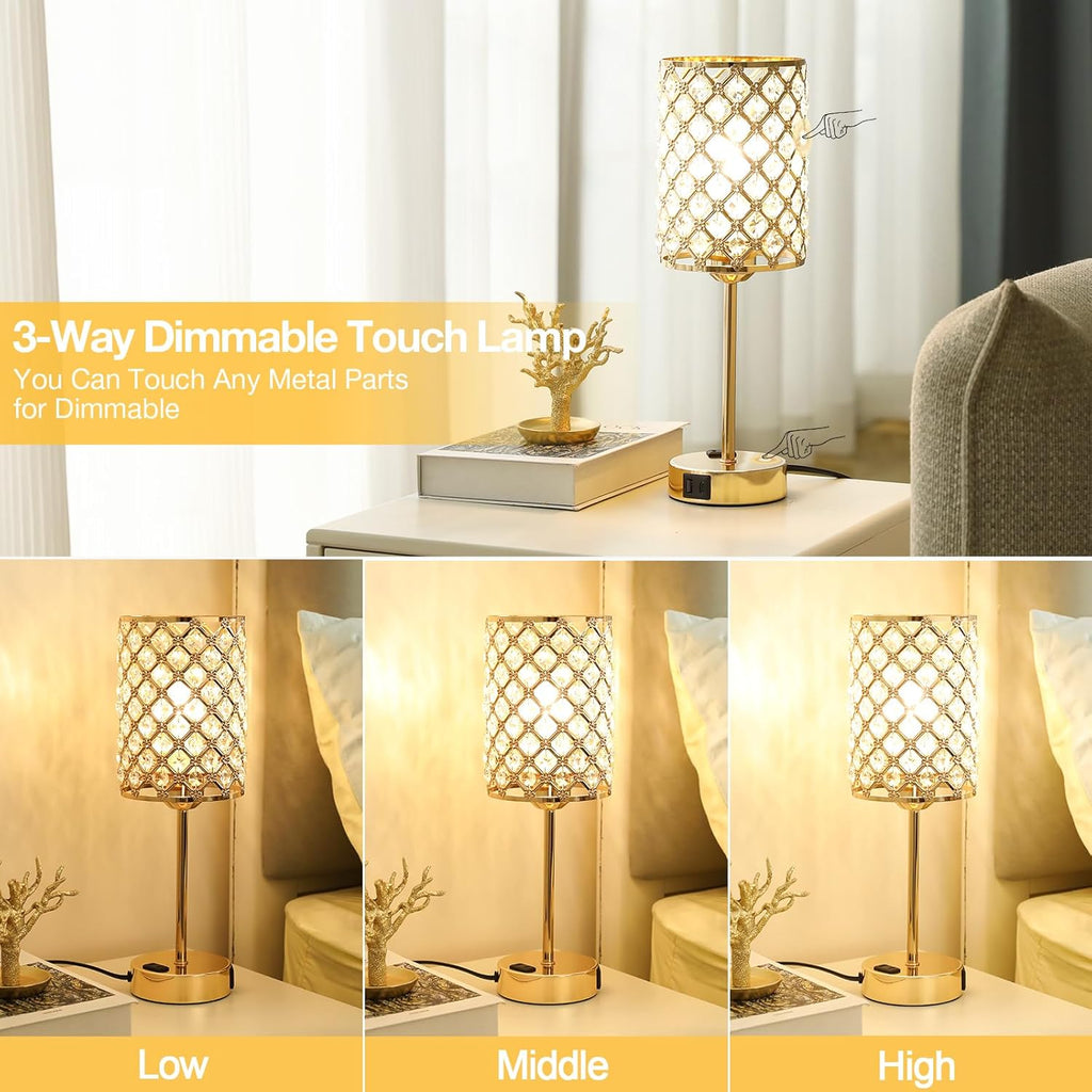 Dimmable Luxe Blue Desk Lamp - View 2