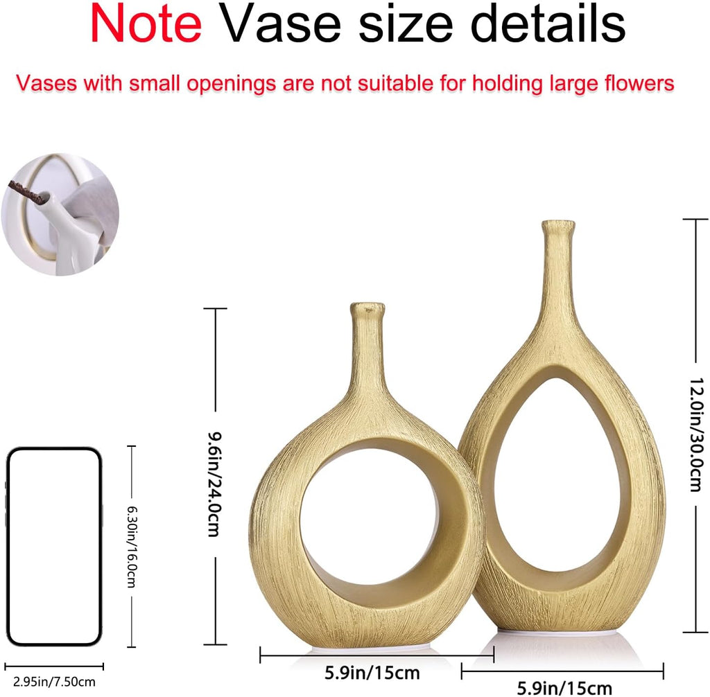 Boho Beige Decorative Vase — Set of 2 - View 2