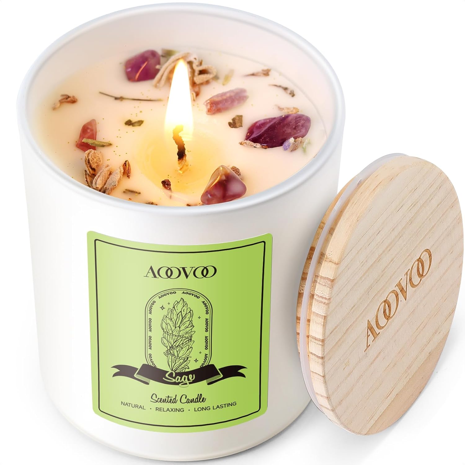 Luxe Metal Scented Candle — Sage Scented Candles