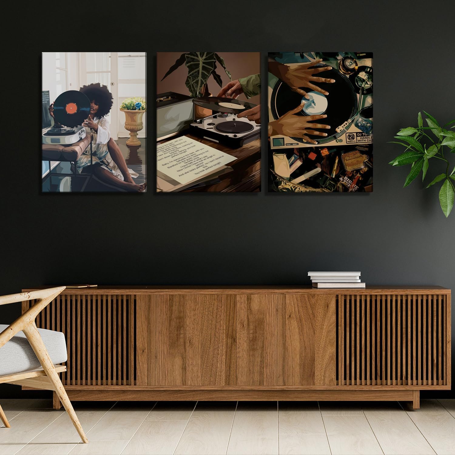 Framed Modern Black Wall Art — 16" - View 4